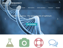 Tablet Screenshot of healthfrequency.com
